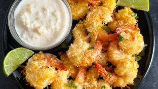 Air Fryer Coconut Shrimp Recipe with Pineapple Dipping Sauce [upl. by Nairb]