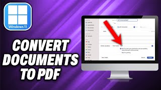 How To Convert Documents To PDF In Windows 11 2024  Quick Help [upl. by Greenman]