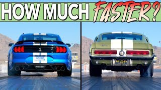 We Drag Race A New and Classic Ford Shelby Mustang GT500 To See What 50 Years Of Progress Makes [upl. by Ailemak]