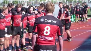 Pilou Pilou de Victoire du RCT Toulon vs Aix Provence Cadets Alamercery Championnat de France 2017 [upl. by Goldshell]