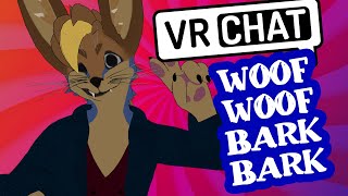 vrchat furry loses mind and begins to bark  im now going to bark at you [upl. by Latrena]