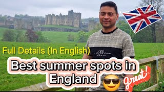 Best summer picnic spots in England  Craigside and Alnwick  full details in English [upl. by Alrep986]