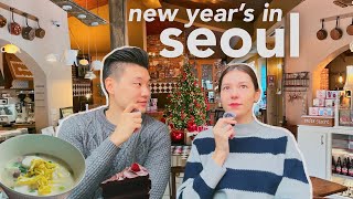 Seoul vlog 🇰🇷 It’s 2024…NO more ‘Korean Age🎊Resolutions NYE sinsa cafe date ☕ [upl. by Atinehs]