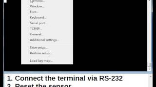 Polling mode configuration RS232 serial port Temperature and Humidity Sensor [upl. by Enuahs98]