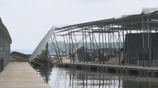 Kuttawa marina damaged by microburst [upl. by Inasah]