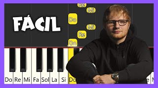 Ed Sheeran  Perfect  TUTORIAL DE PIANO FÁCIL  PIANO FÁCIL CON NOTAS [upl. by Renny235]