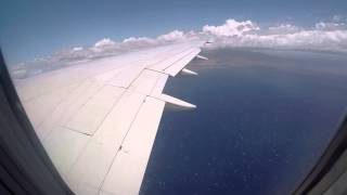 Landing at Kahului Airport OGG Maui  American Airlines Boeing 757200 [upl. by Able]