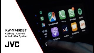 KWM745DBT Apple CarPlay Android Auto DAB InCar System  JVC [upl. by Aruon]