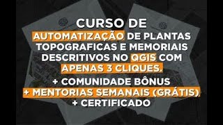 CURSO DE ELABORAÇÃO DE PLANTAS TOPOGRÁFICAS E MEMORIAIS DESCRITIVOS AUTOMÁTICOS [upl. by Alic]