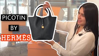 PICOTIN 22 BY HERMES  UNBOXING 💲LUXURY BAGS amp ACCESORIES SERIES💲 [upl. by Aicinat52]