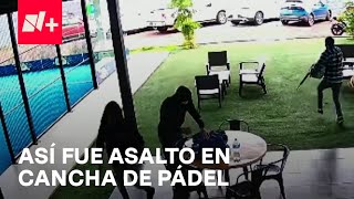 Captan asalto en cancha de pádel en Jacona Michoacán  Despierta [upl. by Noyk]