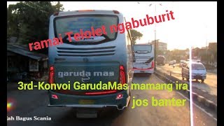 Ramai telolet Ngabuburit 3rd SinjayKonvoi GarudaMas [upl. by Anelac]