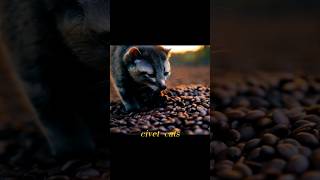 Civet cat coffee coffee cat facts shorts videos tranding animals nature [upl. by Auhsuj432]