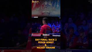 Day Final quotRack 2quot  Fedor Gorst vs Mickey Krause  Mosconi Cup magicianbilliardstv [upl. by Eibloc]