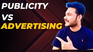 Difference Between Publicity amp Advertising  In Hindi [upl. by Petie135]