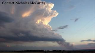 Pyrocumulonimbus at the Sedgerly Fire Queensland [upl. by Ocana]