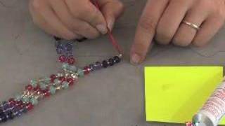 Swarovski Crystal Bracelet  How to part III [upl. by Yanahc]