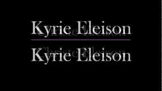 Gregorian Chant Kyrie Eleison with lyrics best  The Cathoilc Lady [upl. by Anyl]