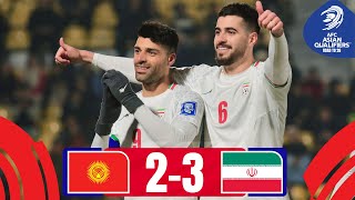 IR Iran defy the comeback  Kyrgyz Republic  IR Iran  Highlights AsianQualifiers  Road To 26 [upl. by Nomzed]