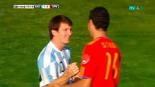 Lionel Messi vs Spain Friendly 201011 English Commentary [upl. by Kaz452]