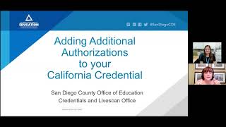 SDCOE Credentials Adding Additional Subjects to your California Credential [upl. by Evered]