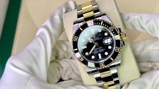 Rolex Submariner Steel and Yellow Gold 116613LN [upl. by Arted738]