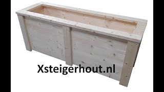 Steigerhout plantenbak maken [upl. by Maxie]