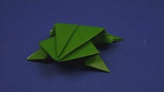 Origami Frosch  Faltanleitung [upl. by Warde]