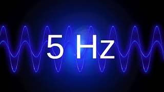 5 Hz clean pure sine wave BASS TEST TONE frequency [upl. by Apthorp]