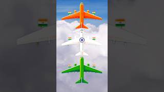 India Airplane ✈️ Art 🇮🇳 Tricolour airplane art idea 🇮🇳 Indian Flag Drawing shorts short art [upl. by Assetnoc]