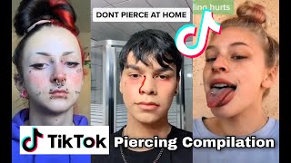 PIERCING VIDEOS 🤩 pt 1  TikTok Compilation [upl. by Casilde478]