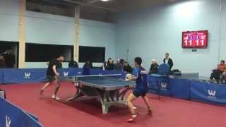 Westchester Open Singles Finals January 2015 Kai Zhang vs Gaoxiang Zhao [upl. by Noslien]