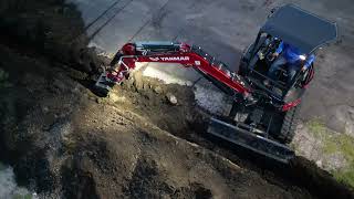 NEW YANMAR VIO35 EXCAVATING 4K 60FPS [upl. by Ainirtak]