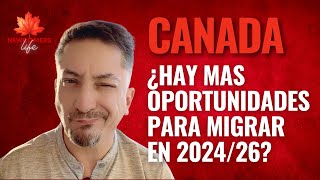 Canada amplía las metas de inmigración del 2024 al 2026 ¿Es el mejor momento para hacerlo [upl. by Ardnovahs399]