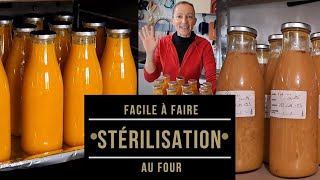 STERILISATION AU FOUR DE SOUPE EN BOUTEILLE  blabla pour les abonnés [upl. by Owen565]