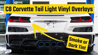 C8 Corvette Tail Light Vinyl  Fits Stingray amp Z06  Smoke or Dark Tint [upl. by Neelram]