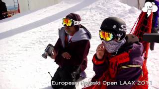 downdays LIVE  European Freeski Open Laax 2011  Quali amp Training Highlights [upl. by Ecneret]