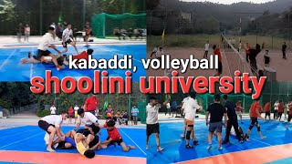 kabaadivolleyball matchshoolini universitySILB [upl. by Sikorski]