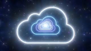 MP3FY Neon Cloud Shape Tunnel Moving in Dark Blue Night Sky Glowing Lights 4K TikTok Trend Backgroun [upl. by Ailhat]