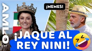 MEMES 🤣 ¡La Reina de México Claudia Carlota le da Jaque Mate al Rey Nini de España viral [upl. by Atsirt]