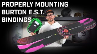 How To Mount Burton EST Bindings [upl. by Aneeuq]