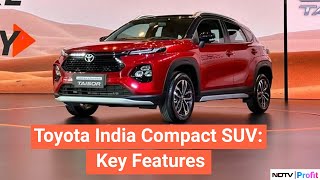 Toyota India Unveils Taisor Compact SUV  Toyota Taisor Compact Video [upl. by Lentha]