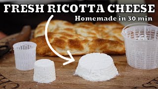 How to Make Ricotta Cheese  At home in 30 min [upl. by Sillad]