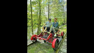 Weekend in the Catskills VLOG Rail explorers Biking Airbnb [upl. by Atnoid]