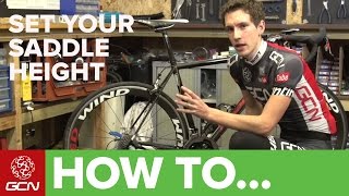 How To Set Your Road Bikes Saddle Height  Tips For Getting Your Saddle Position Right [upl. by Herold967]