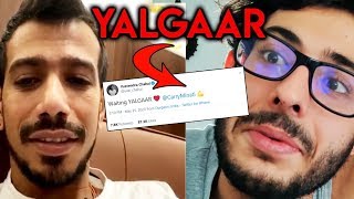 Yuzvendra Chahal Reacts To Carry Minatis YALGAAR Heres What He Said [upl. by Houlberg705]