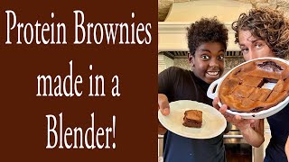 Protein Brownies made in a blender [upl. by Ashleigh]