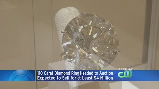 110 Carat Diamond Ring Expected To Sell For At Least 4 Million [upl. by Agamemnon]