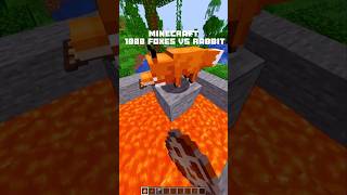 Minecraft 1000 Foxes vs Rabbit [upl. by Llertnauq440]