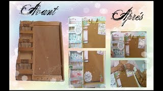 DIY Deco Murale  Organisateur  Accroche Cles [upl. by Linoel]